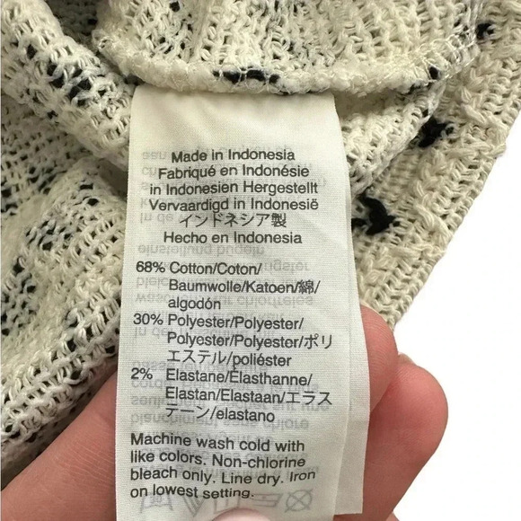 Madewell Texture & Thread Button Front Swing Tank Scalloped Size XS Bohemian - Picture 4 of 6